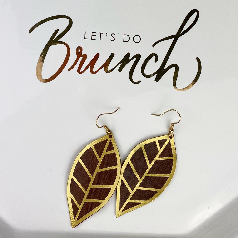Faux Leather Earrings